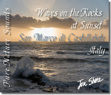 Listen to a short sample of Waves on the Rocks at Sunset Pure Nature Sounds