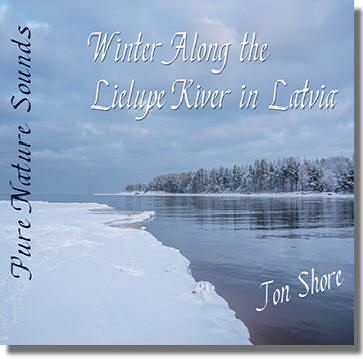 Relax along the Lielupe River in Latvia in Winter